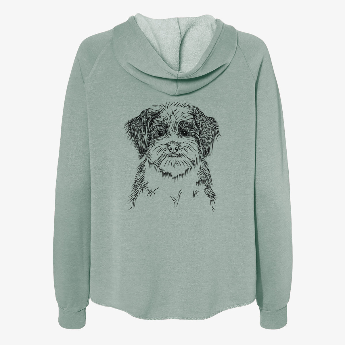 Asa the Havanese - Women's Cali Wave Zip-Up Sweatshirt