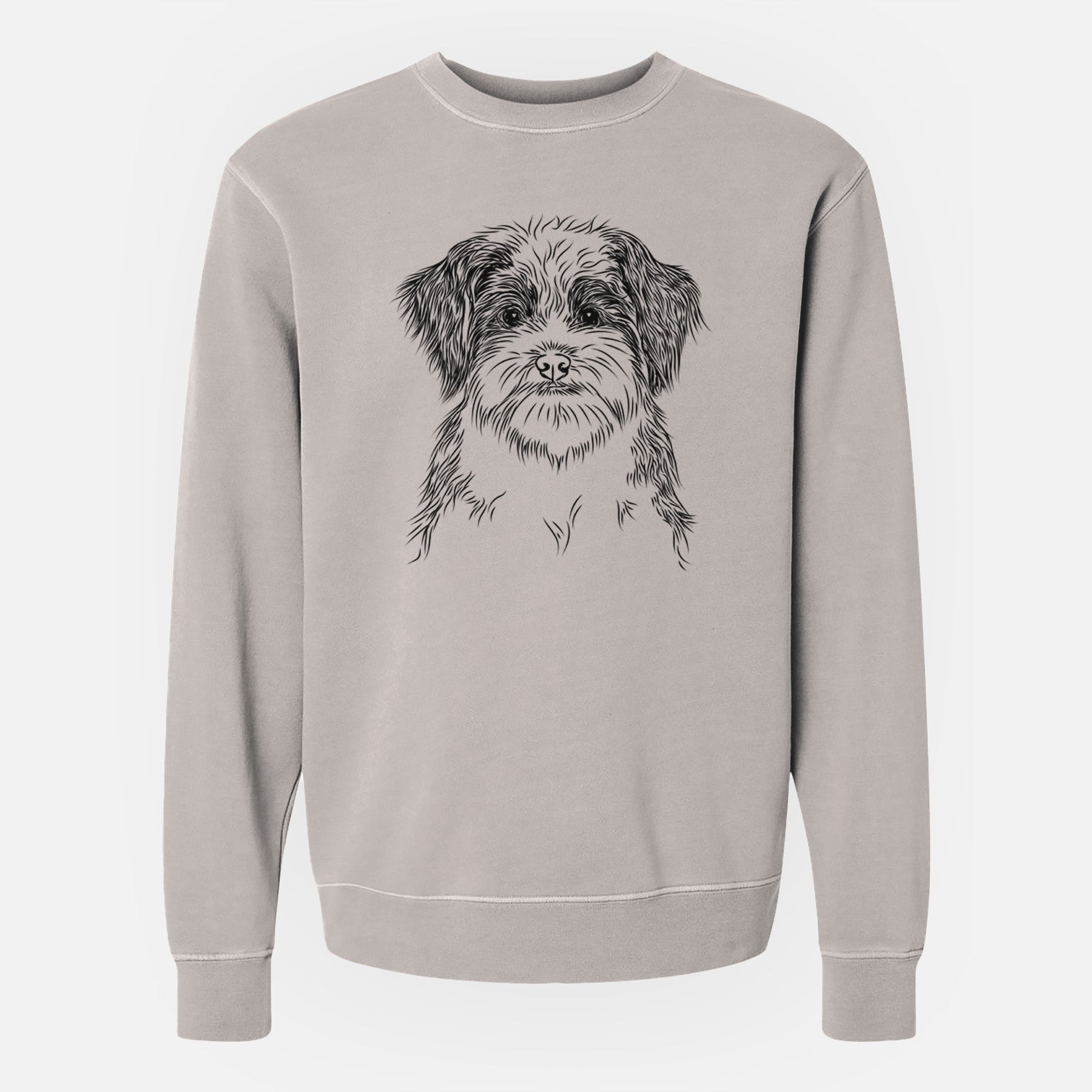 Bare Asa the Havanese - Unisex Pigment Dyed Crew Sweatshirt