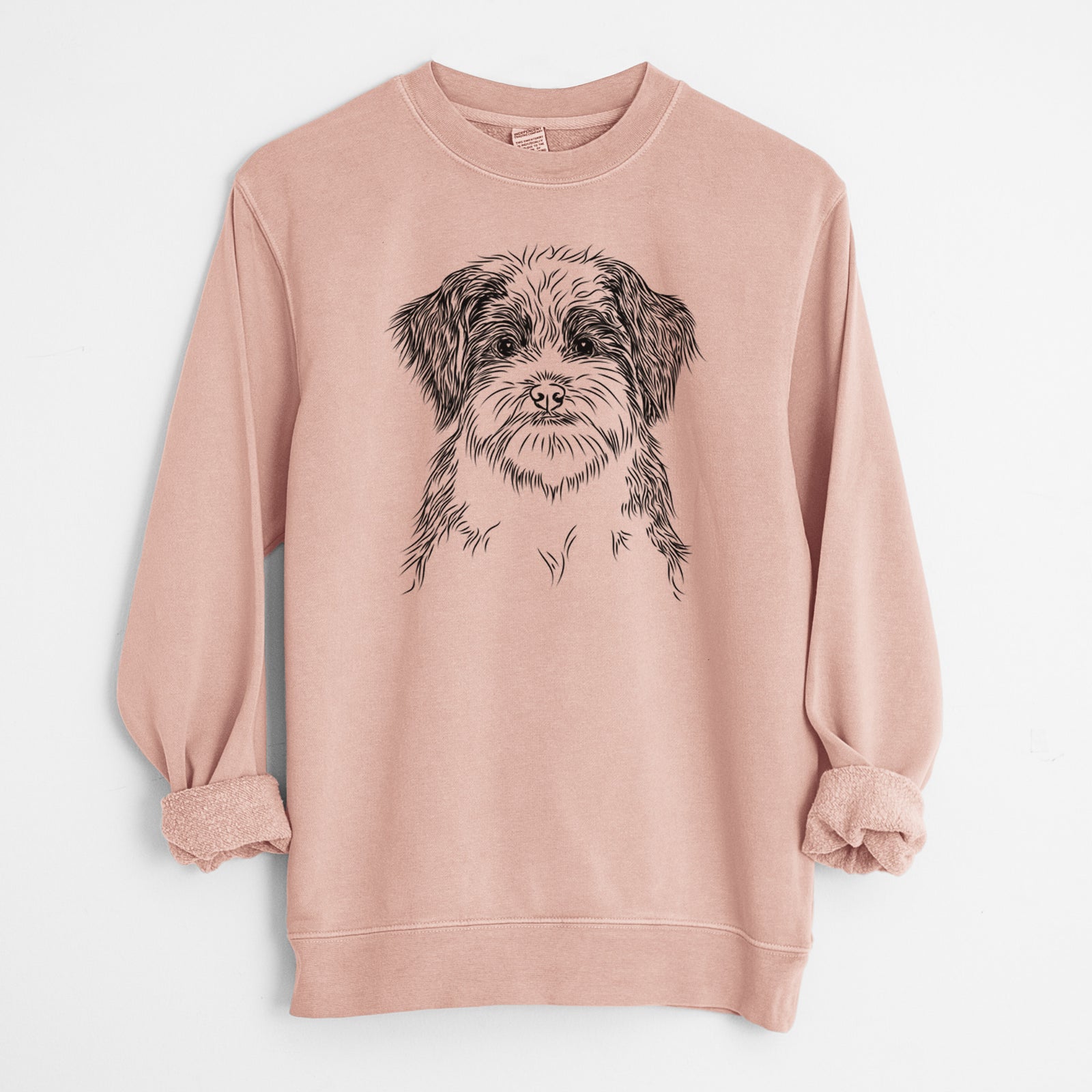 Bare Asa the Havanese - Unisex Pigment Dyed Crew Sweatshirt