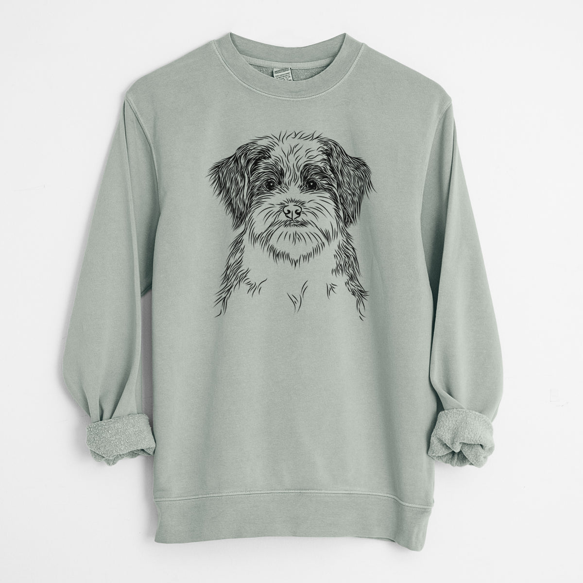 Bare Asa the Havanese - Unisex Pigment Dyed Crew Sweatshirt