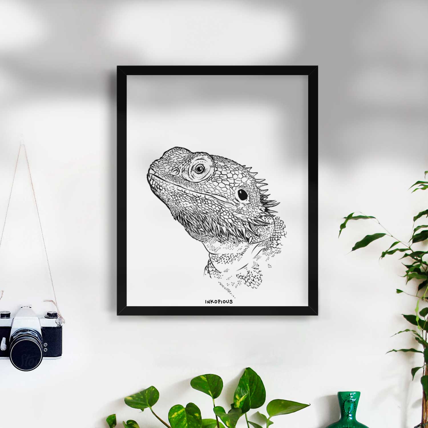 Ash the Bearded Dragon Art Print