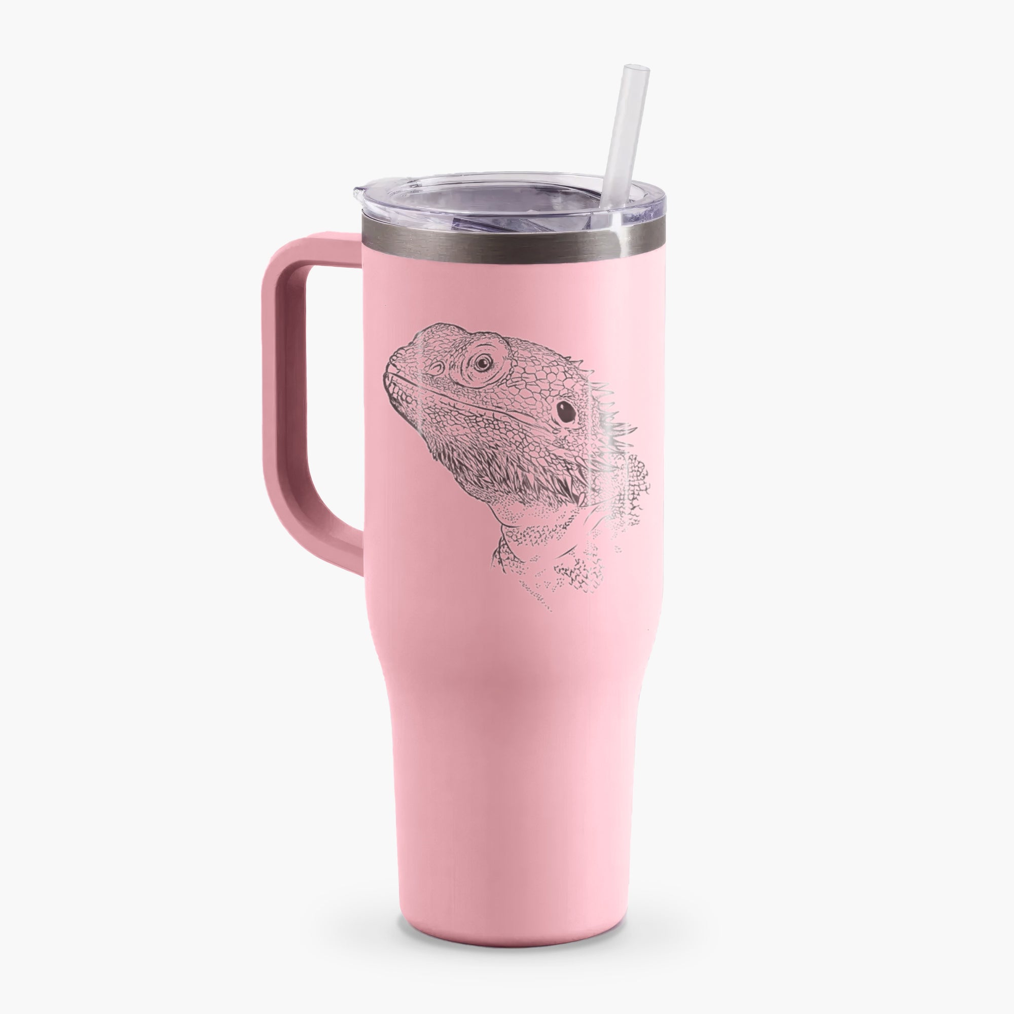 Ash the Bearded Dragon - 40oz Tumbler with Handle