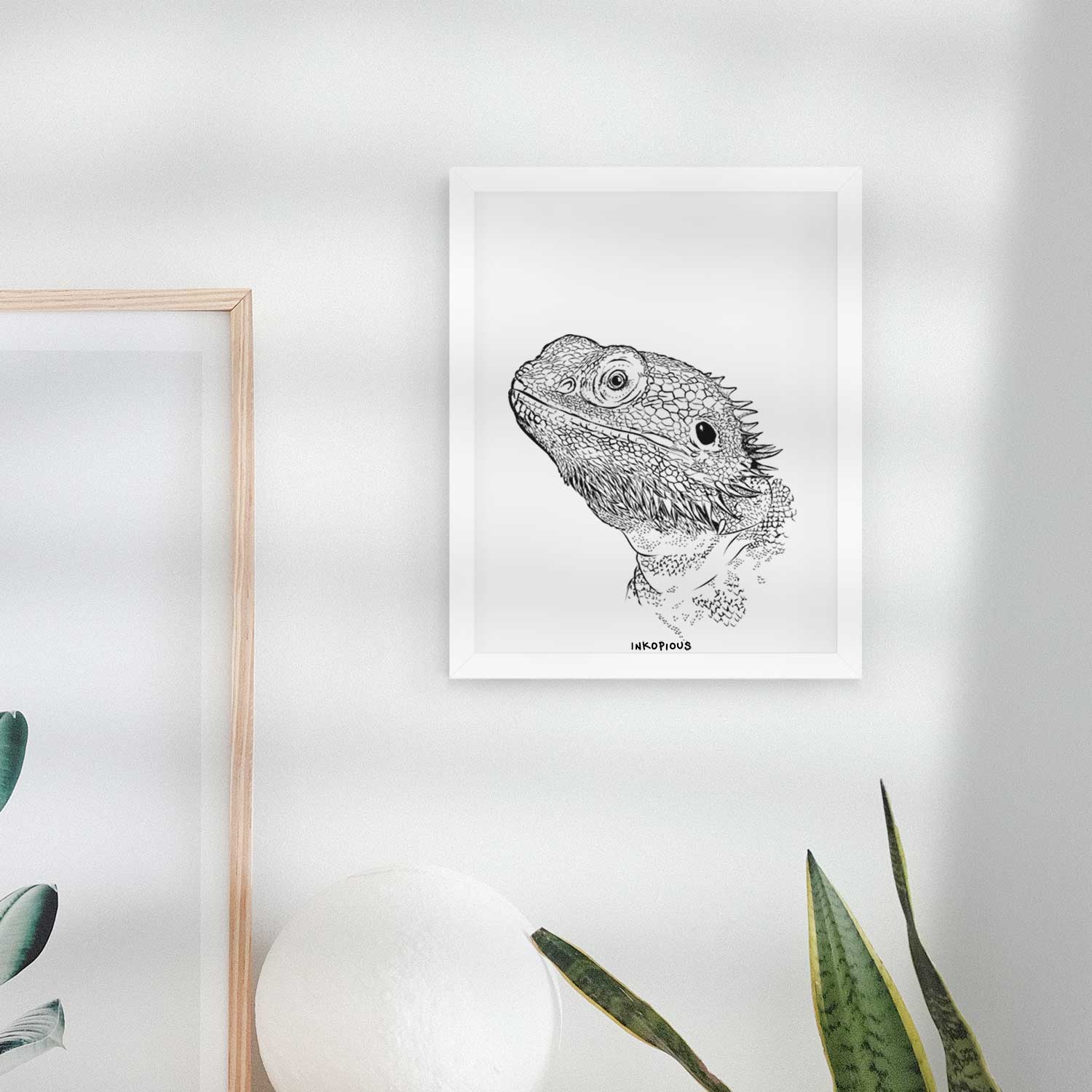 Ash the Bearded Dragon Art Print