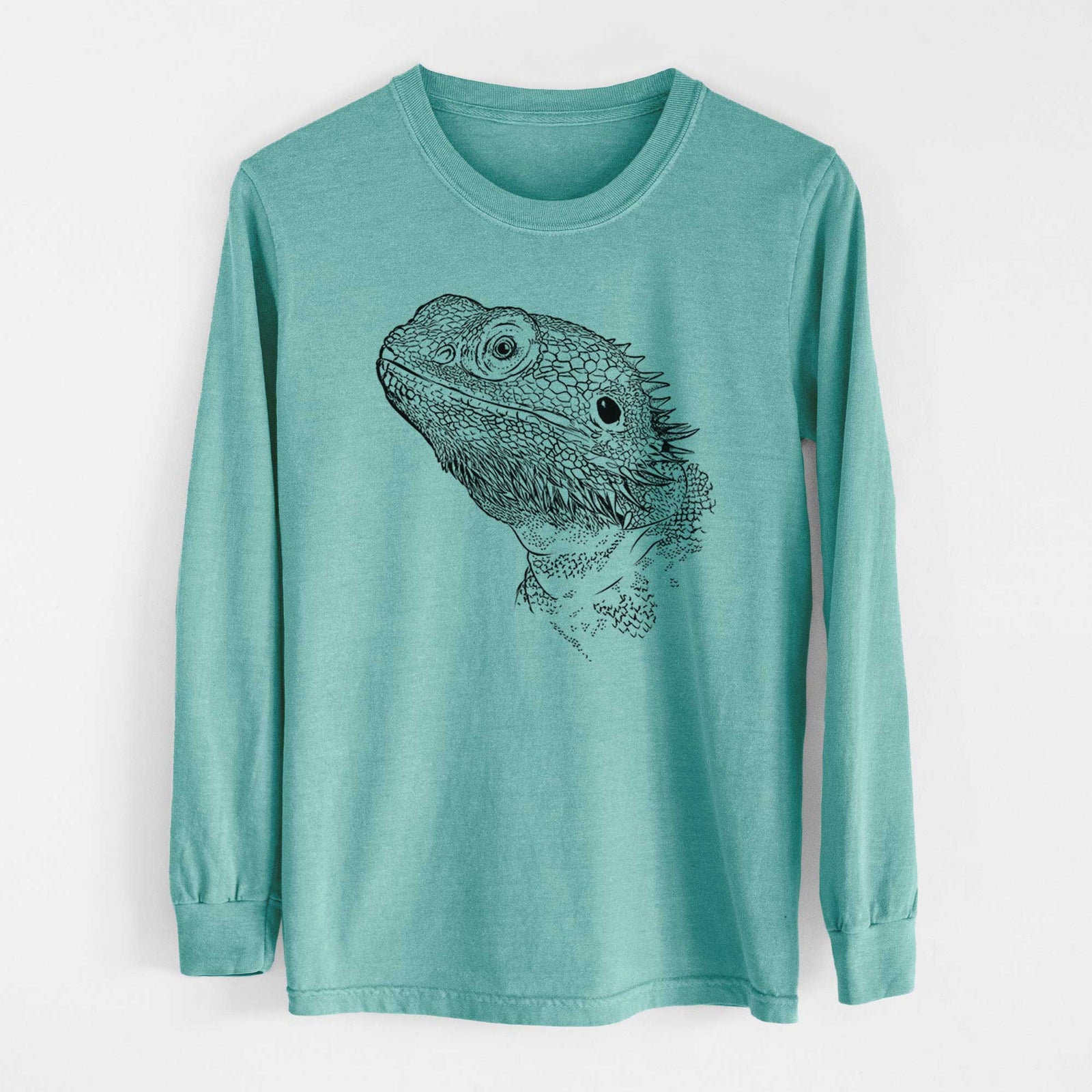 Bare Ash the Bearded Dragon - Heavyweight 100% Cotton Long Sleeve