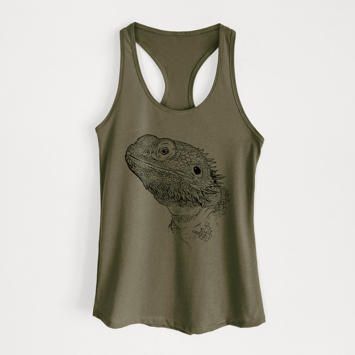 Ash the Bearded Dragon - Women's Racerback Tanktop