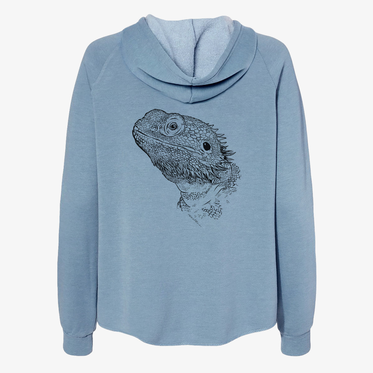 Ash the Bearded Dragon - Women's Cali Wave Zip-Up Sweatshirt