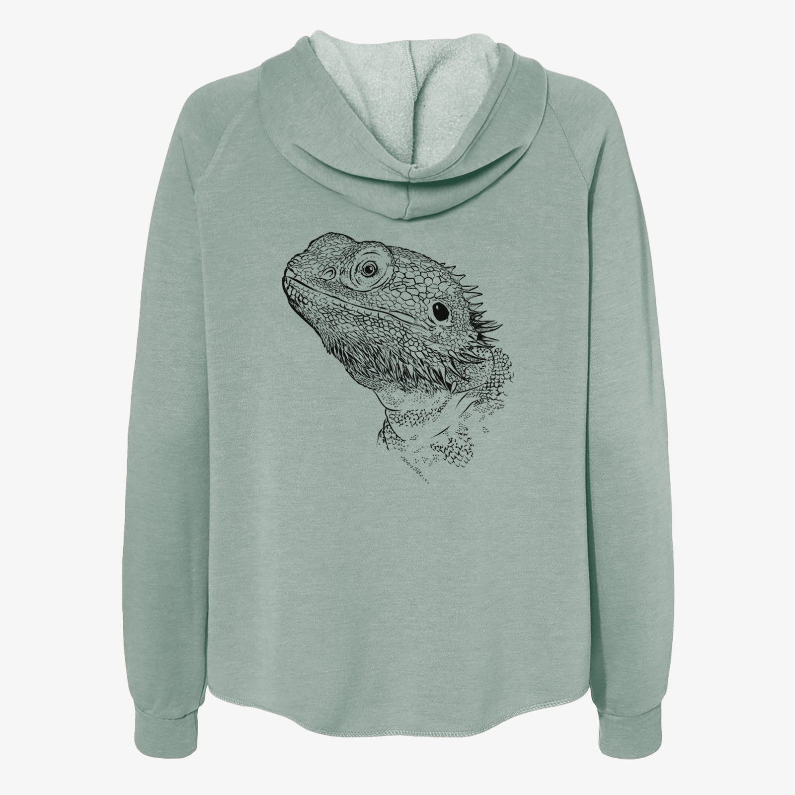 Ash the Bearded Dragon - Women's Cali Wave Zip-Up Sweatshirt
