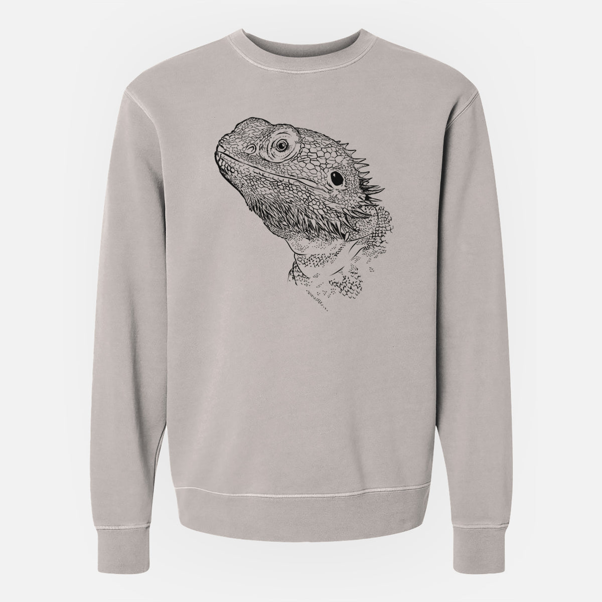 Bare Ash the Bearded Dragon - Unisex Pigment Dyed Crew Sweatshirt