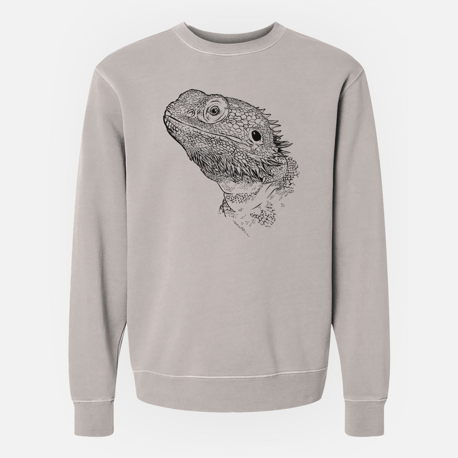 Bare Ash the Bearded Dragon - Unisex Pigment Dyed Crew Sweatshirt