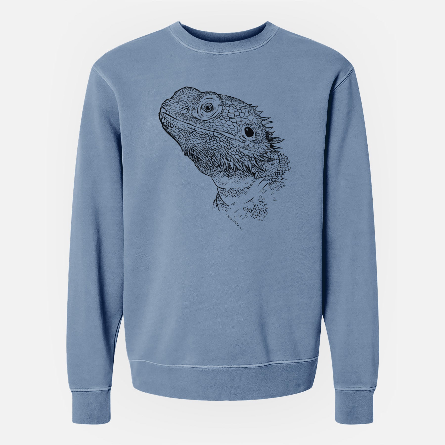 Bare Ash the Bearded Dragon - Unisex Pigment Dyed Crew Sweatshirt