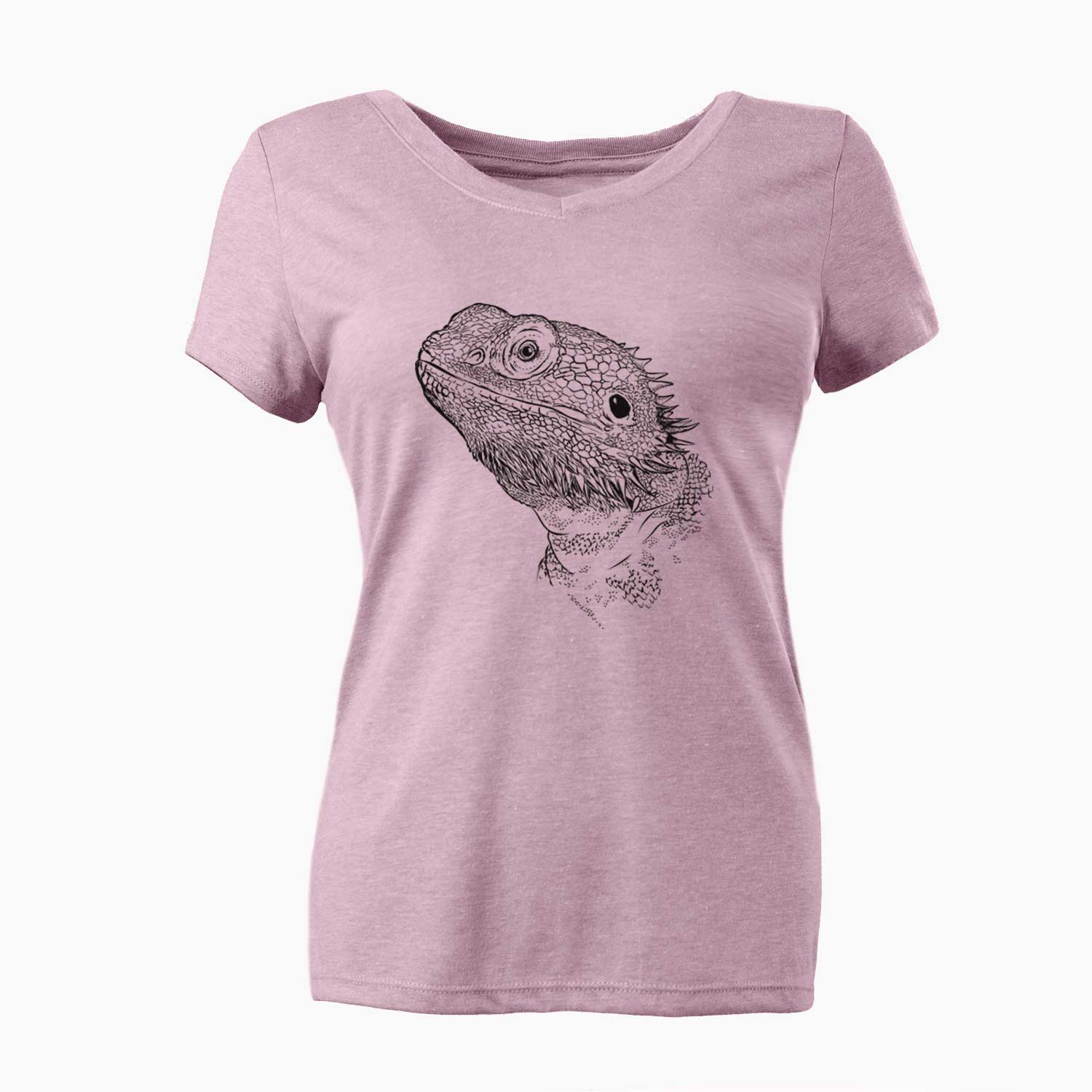 Bare Ash the Bearded Dragon - Women's V-neck Shirt