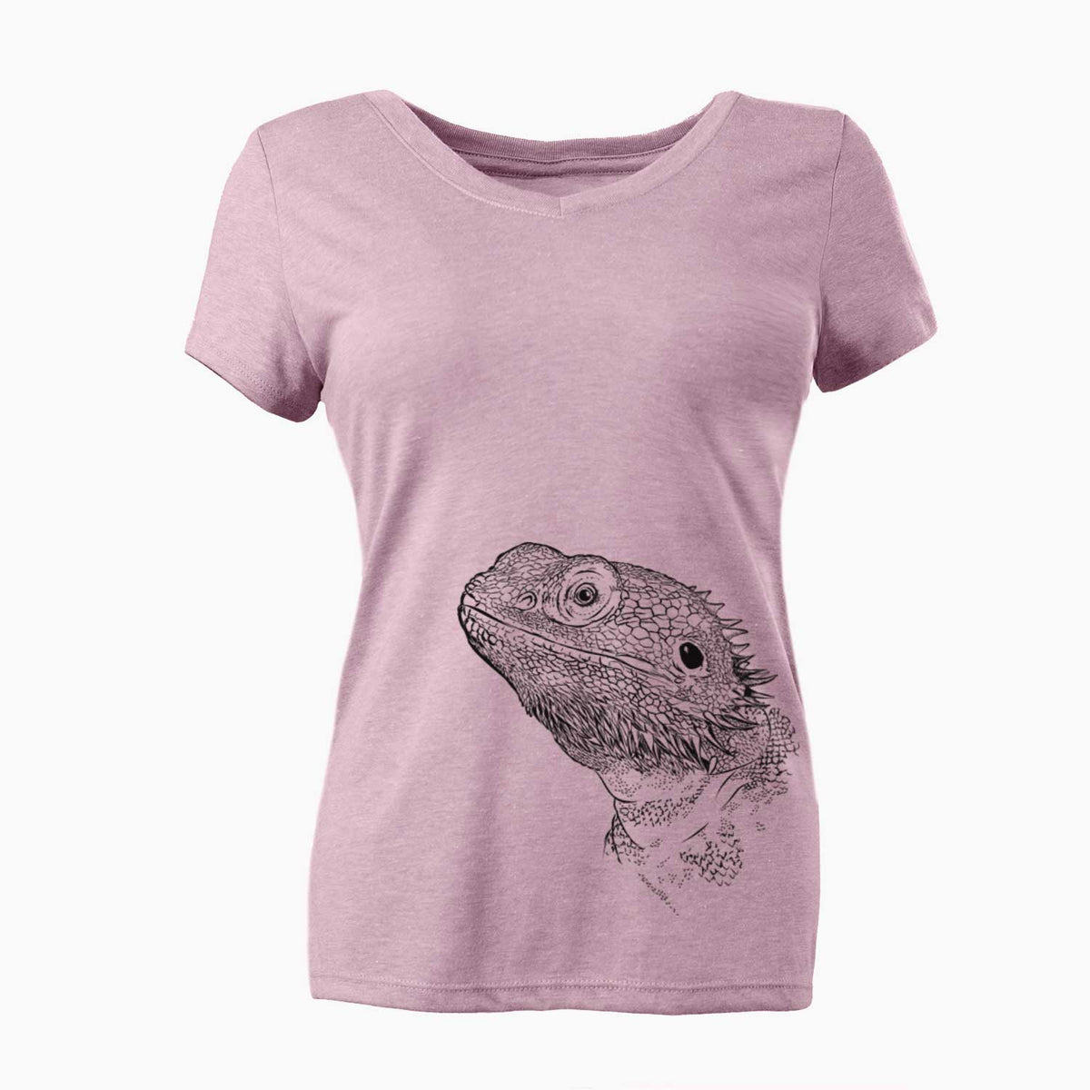 Bare Ash the Bearded Dragon - Women's V-neck Shirt