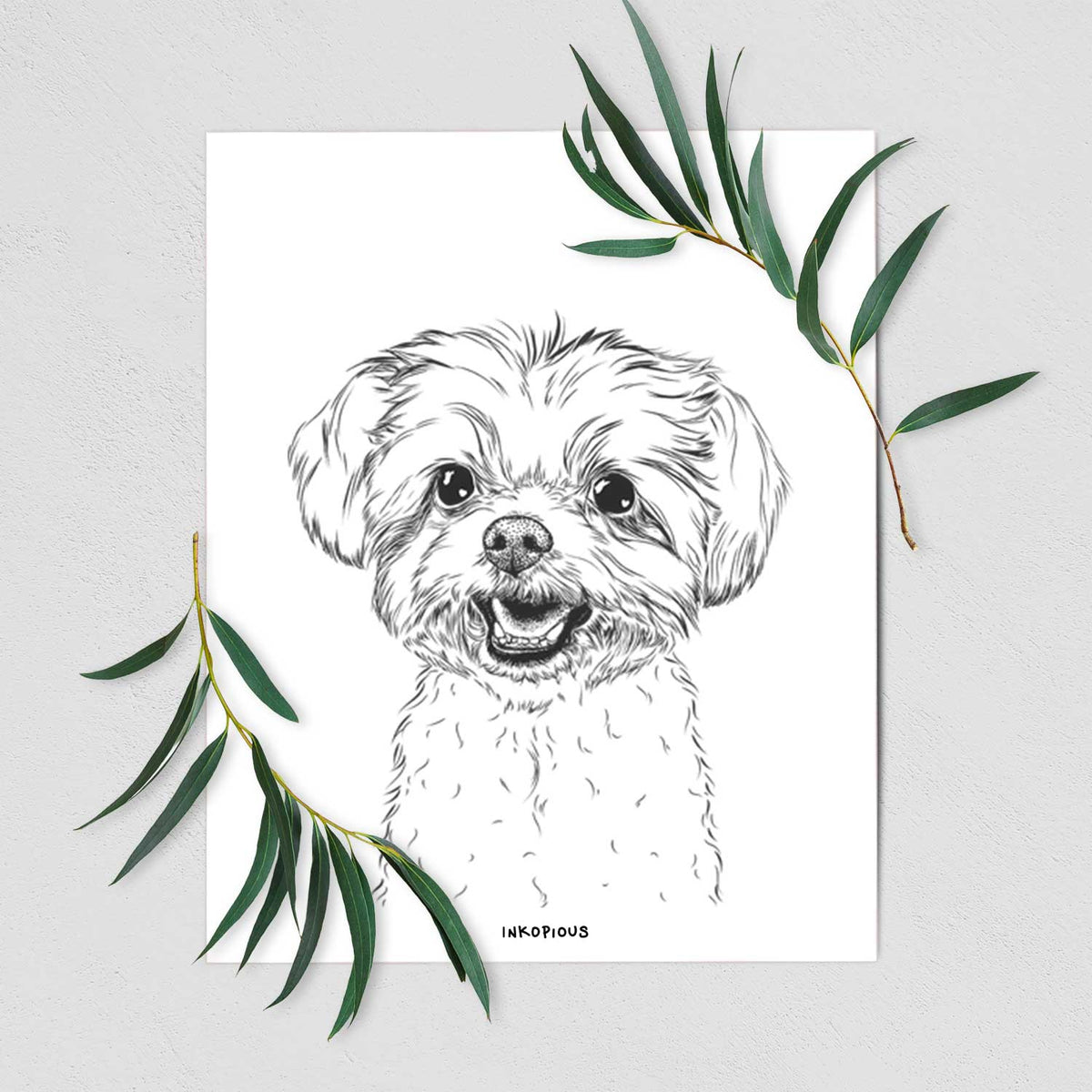 Aspen the Morkie Art Print