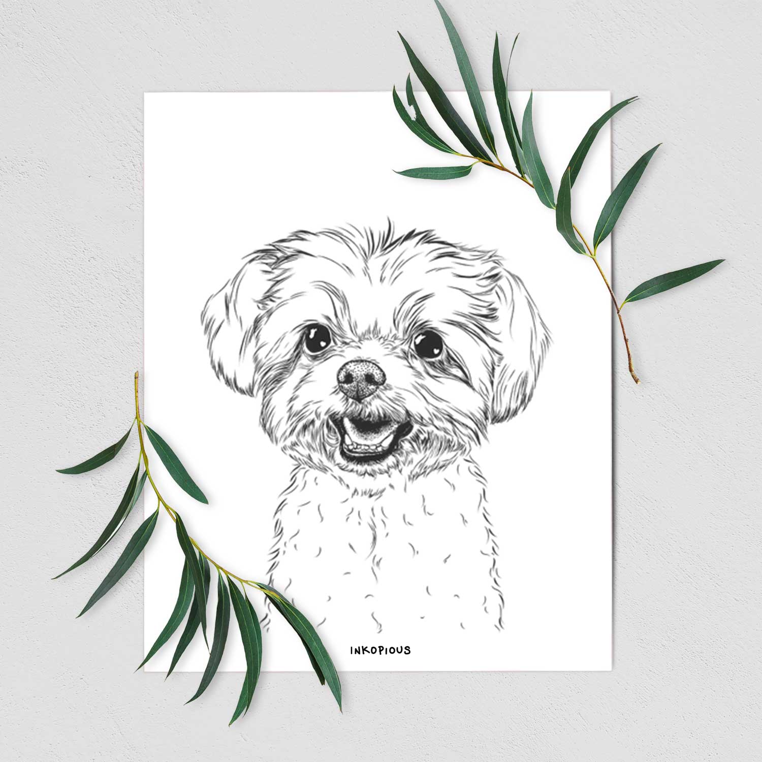 Aspen the Morkie Art Print