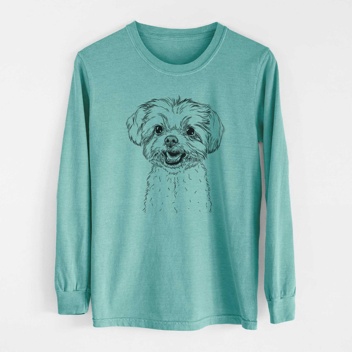 Bare Aspen the Morkie - Heavyweight 100% Cotton Long Sleeve