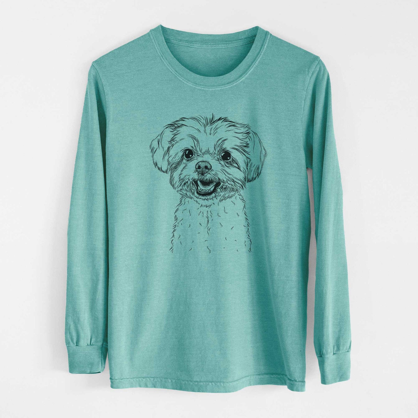 Bare Aspen the Morkie - Heavyweight 100% Cotton Long Sleeve