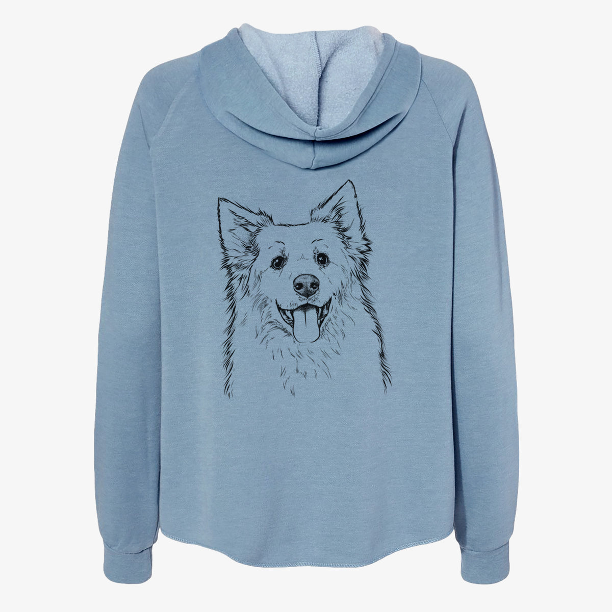 Aspenita the Mixed Breed - Women's Cali Wave Zip-Up Sweatshirt