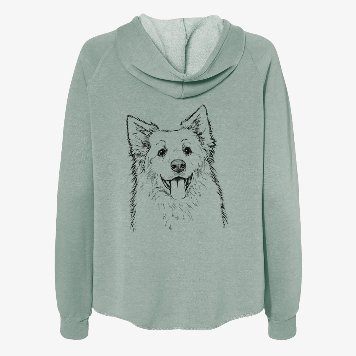 Aspenita the Mixed Breed - Women's Cali Wave Zip-Up Sweatshirt