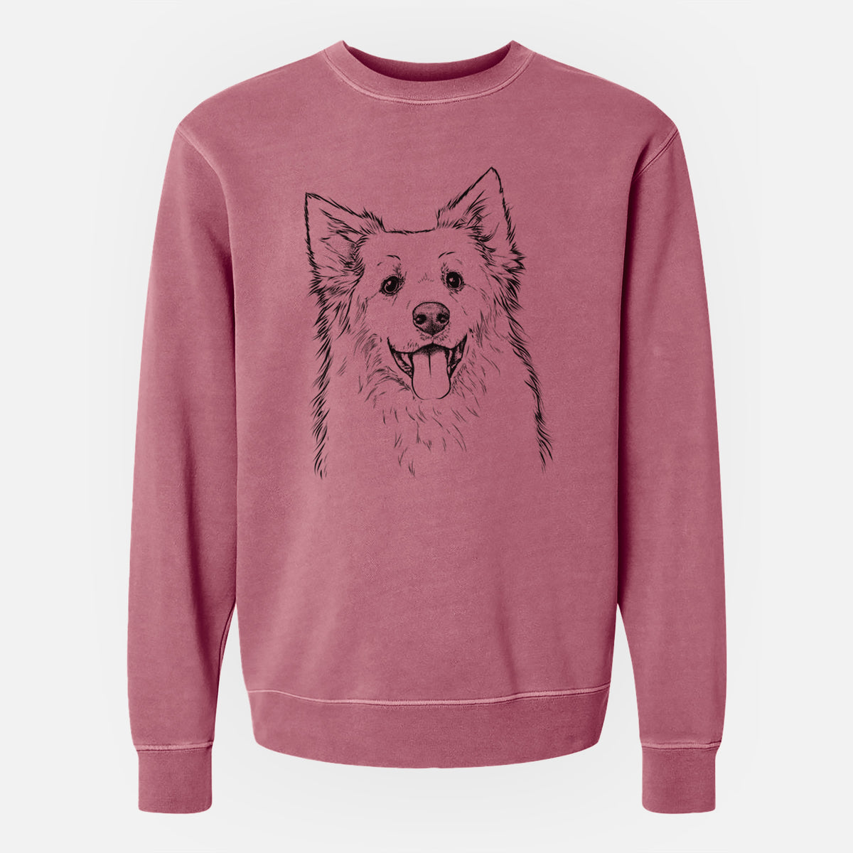 Bare Aspenita the Mixed Breed - Unisex Pigment Dyed Crew Sweatshirt