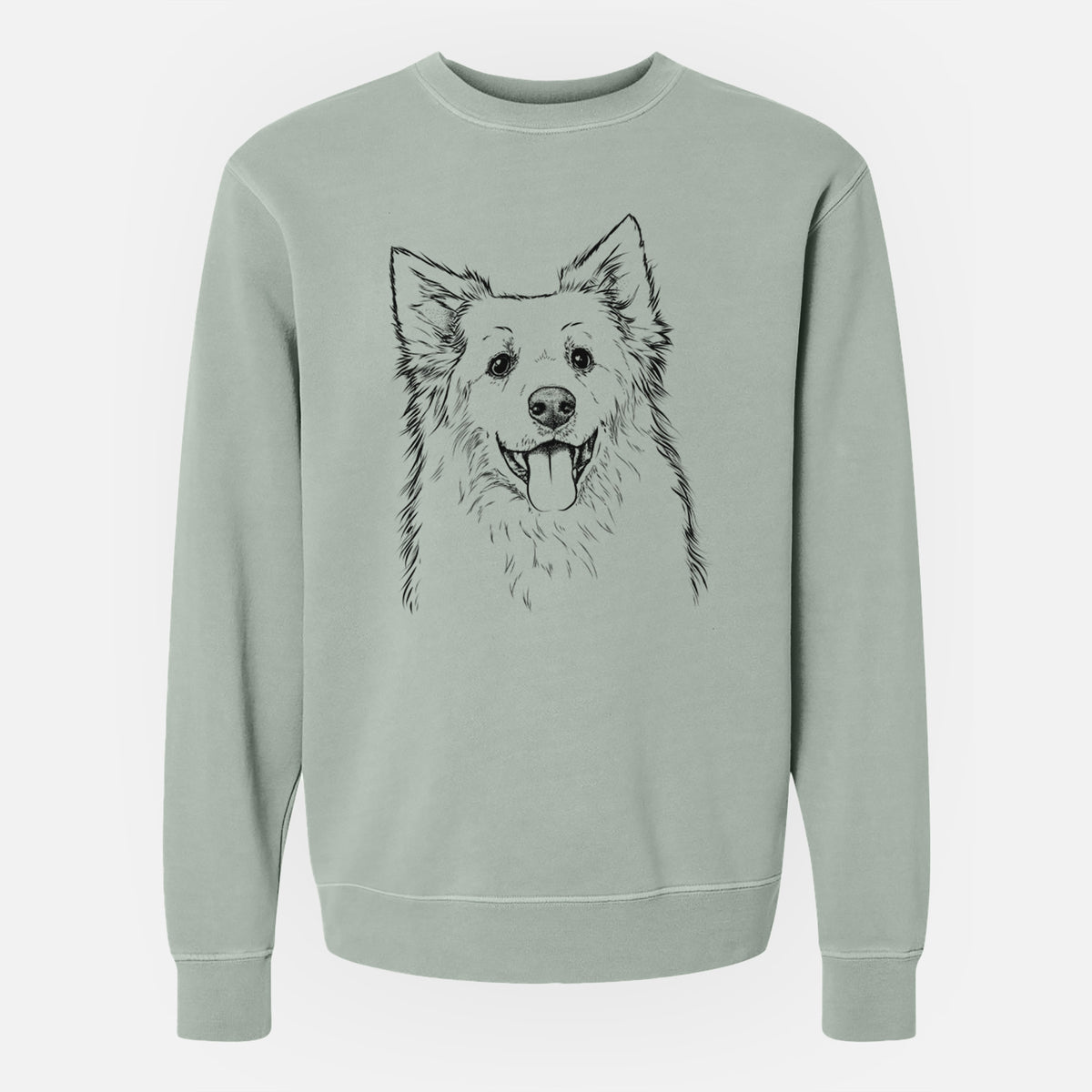 Bare Aspenita the Mixed Breed - Unisex Pigment Dyed Crew Sweatshirt