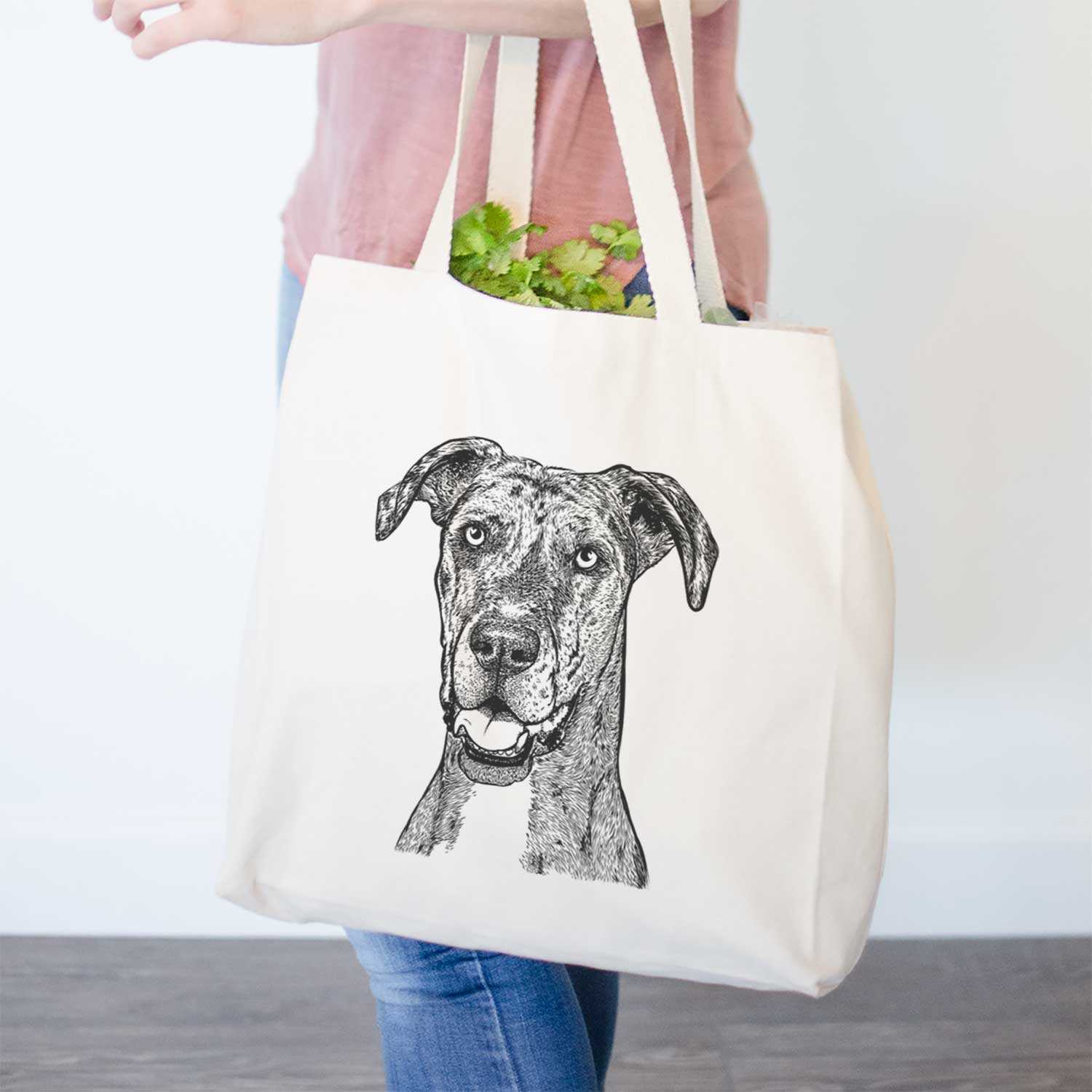 Athena the Merle Great Dane - Tote Bag