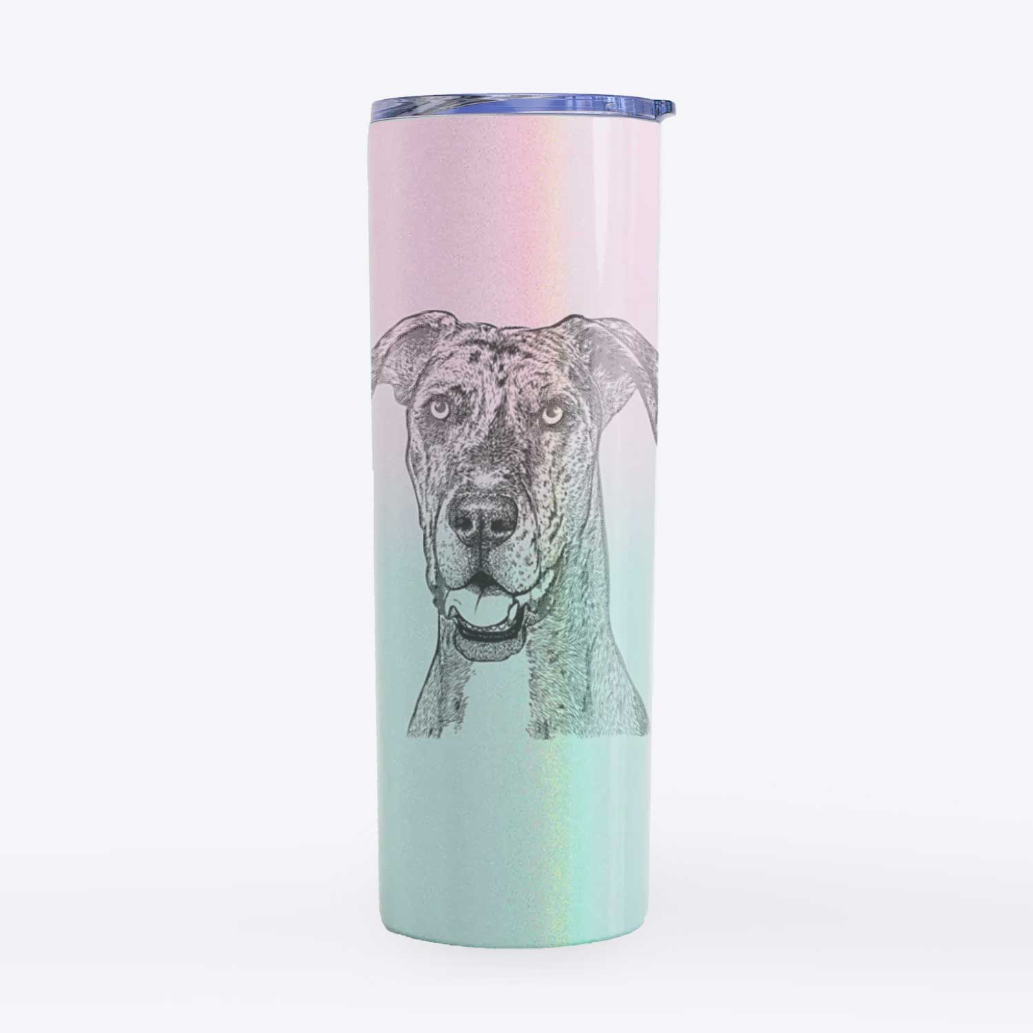 Athena the Merle Great Dane - 20oz Skinny Tumbler