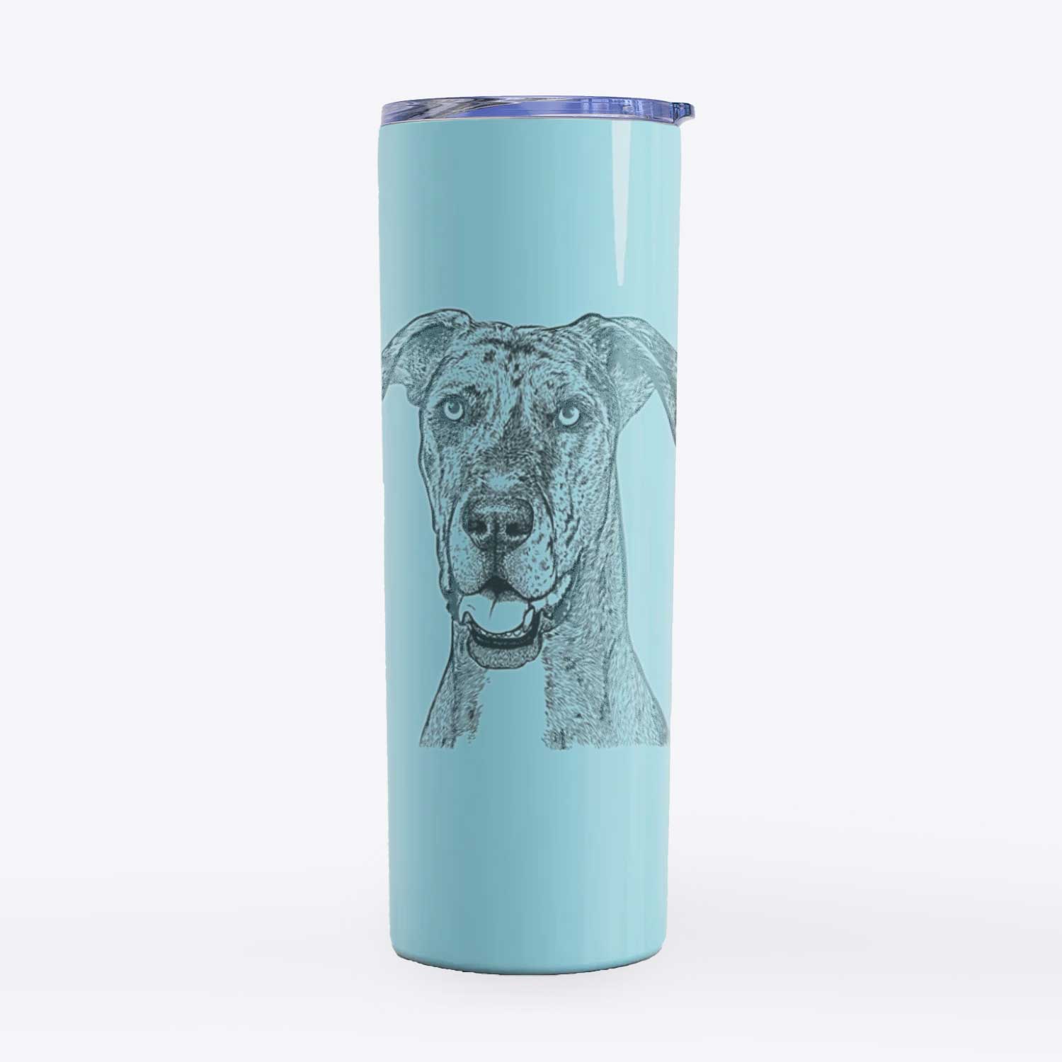 Athena the Merle Great Dane - 20oz Skinny Tumbler