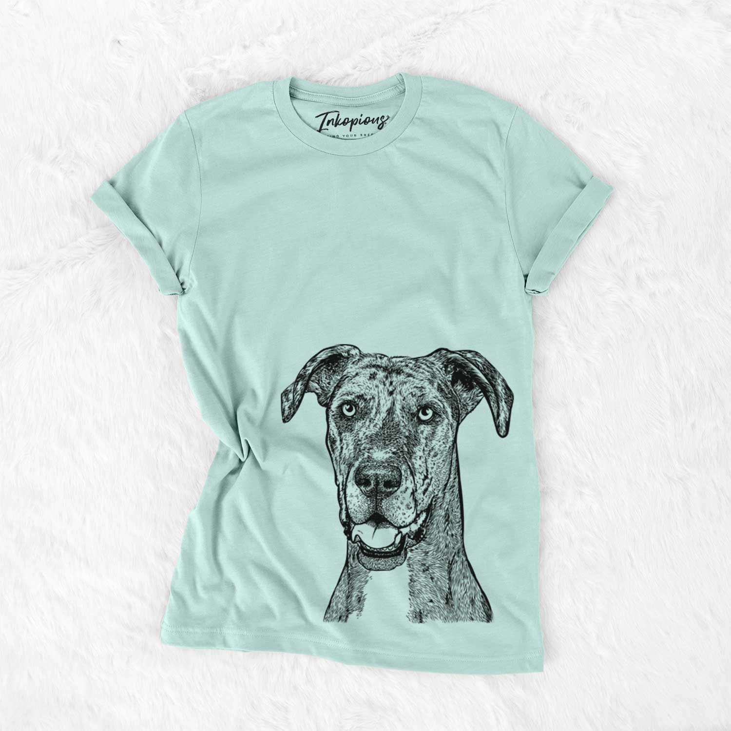 Bare Athena the Merle Great Dane - Unisex Crewneck