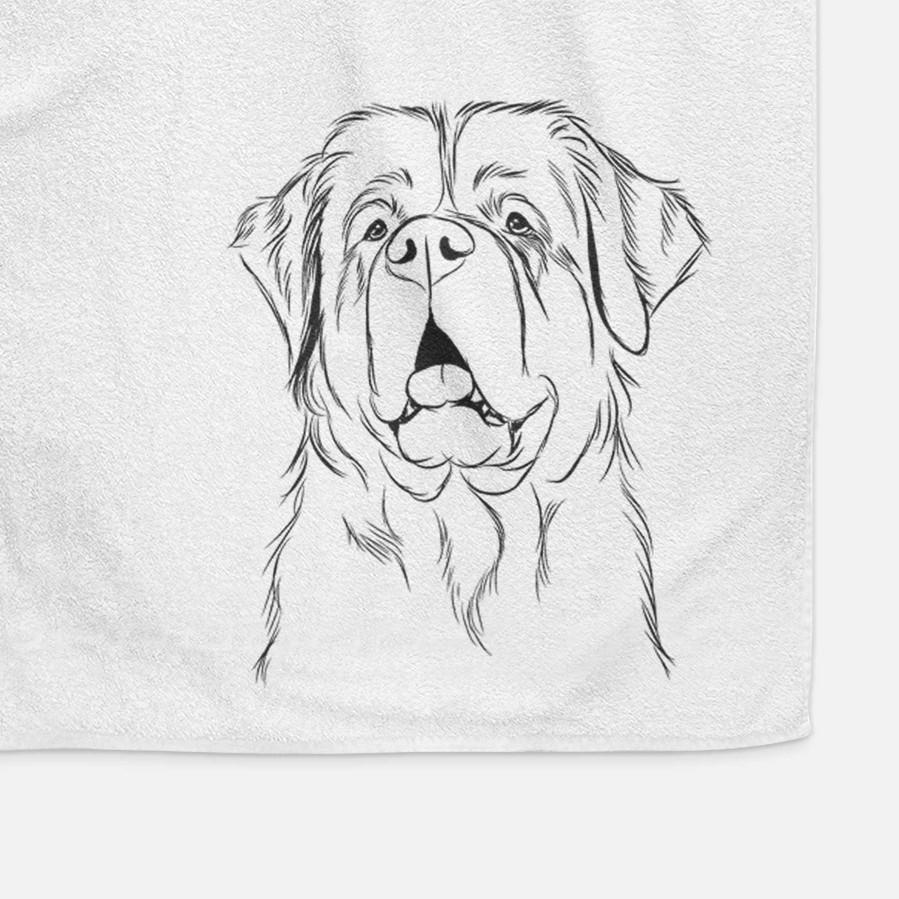 Atlas the Saint Bernard Decorative Hand Towel