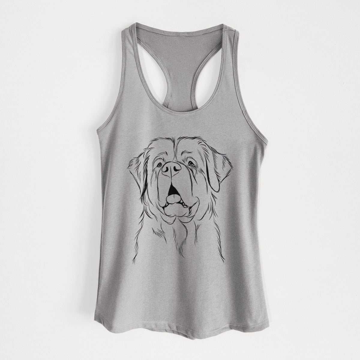 Atlas the Saint Bernard - Women&#39;s Racerback Tanktop