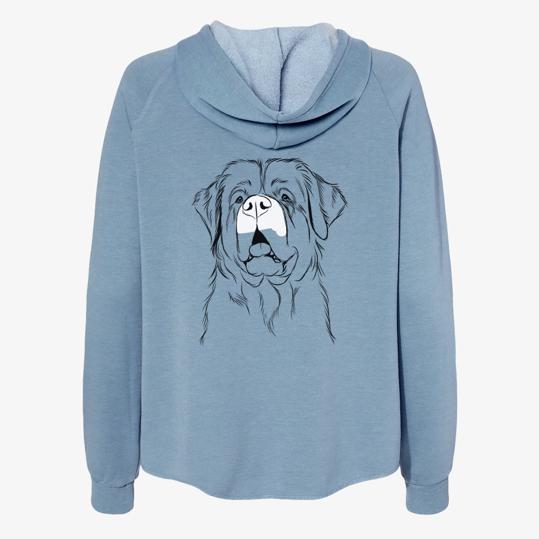 Atlas the Saint Bernard - Women's Cali Wave Zip-Up Sweatshirt