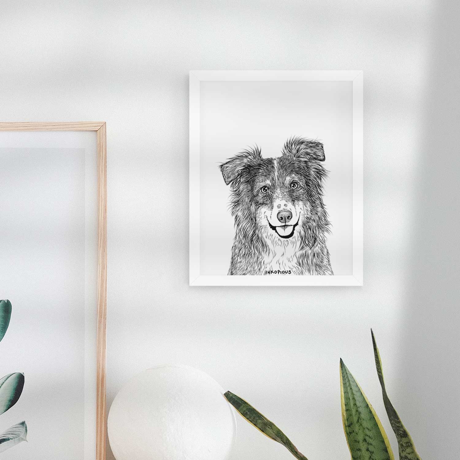Aushe the Australian Shepherd Art Print