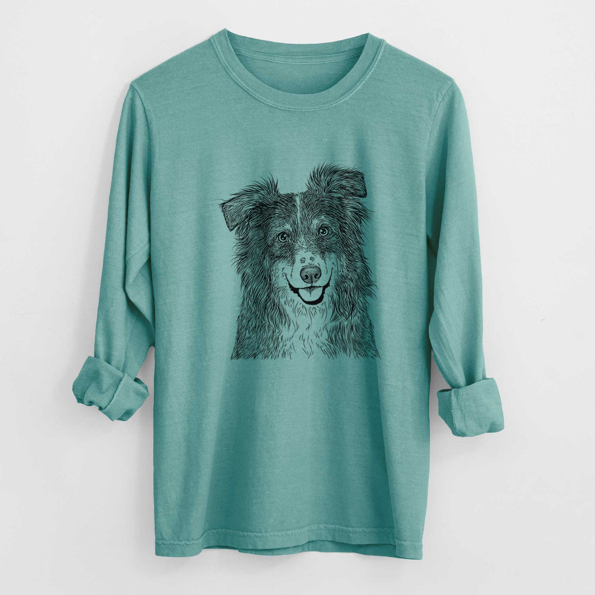 Bare Aushe the Australian Shepherd - Heavyweight 100% Cotton Long Sleeve