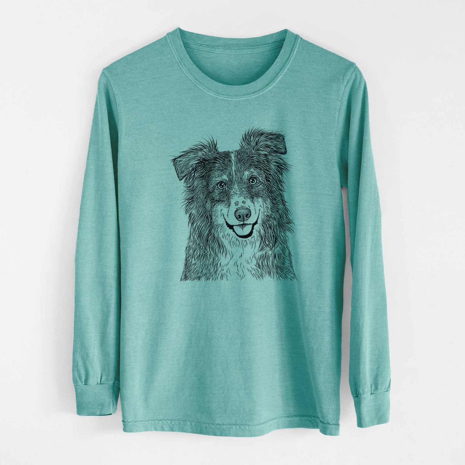 Bare Aushe the Australian Shepherd - Heavyweight 100% Cotton Long Sleeve
