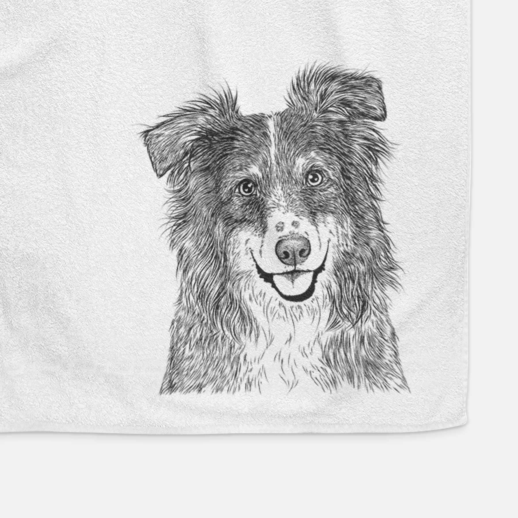 Aushe the Australian Shepherd Decorative Hand Towel