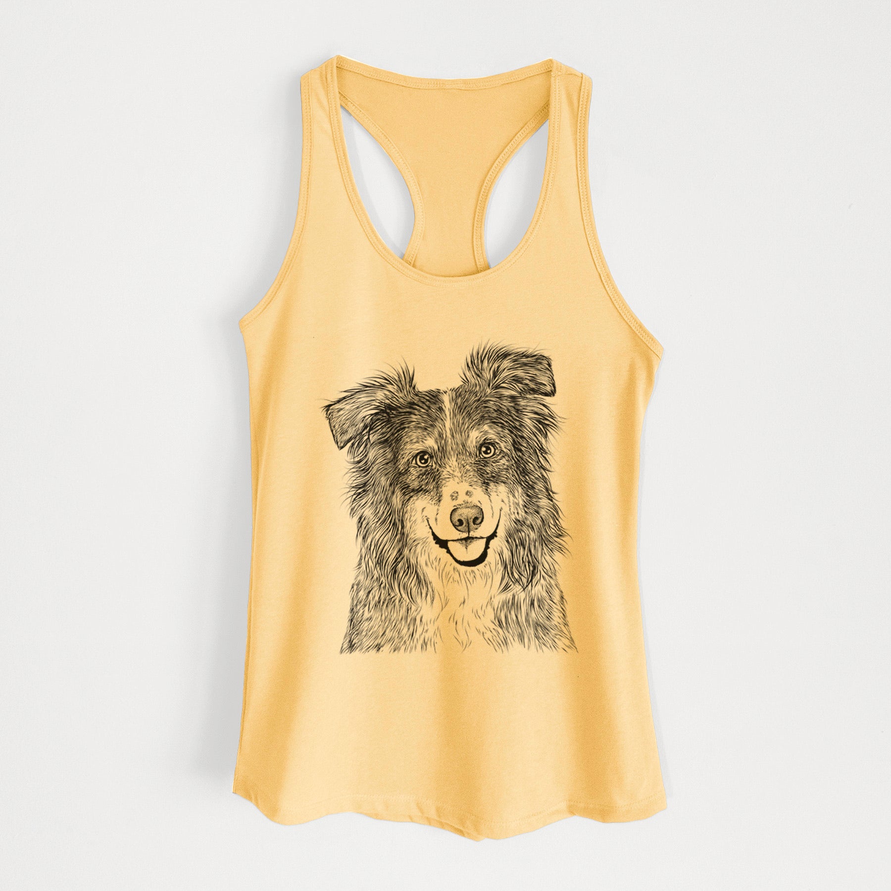 Aushe the Australian Shepherd - Women's Racerback Tanktop