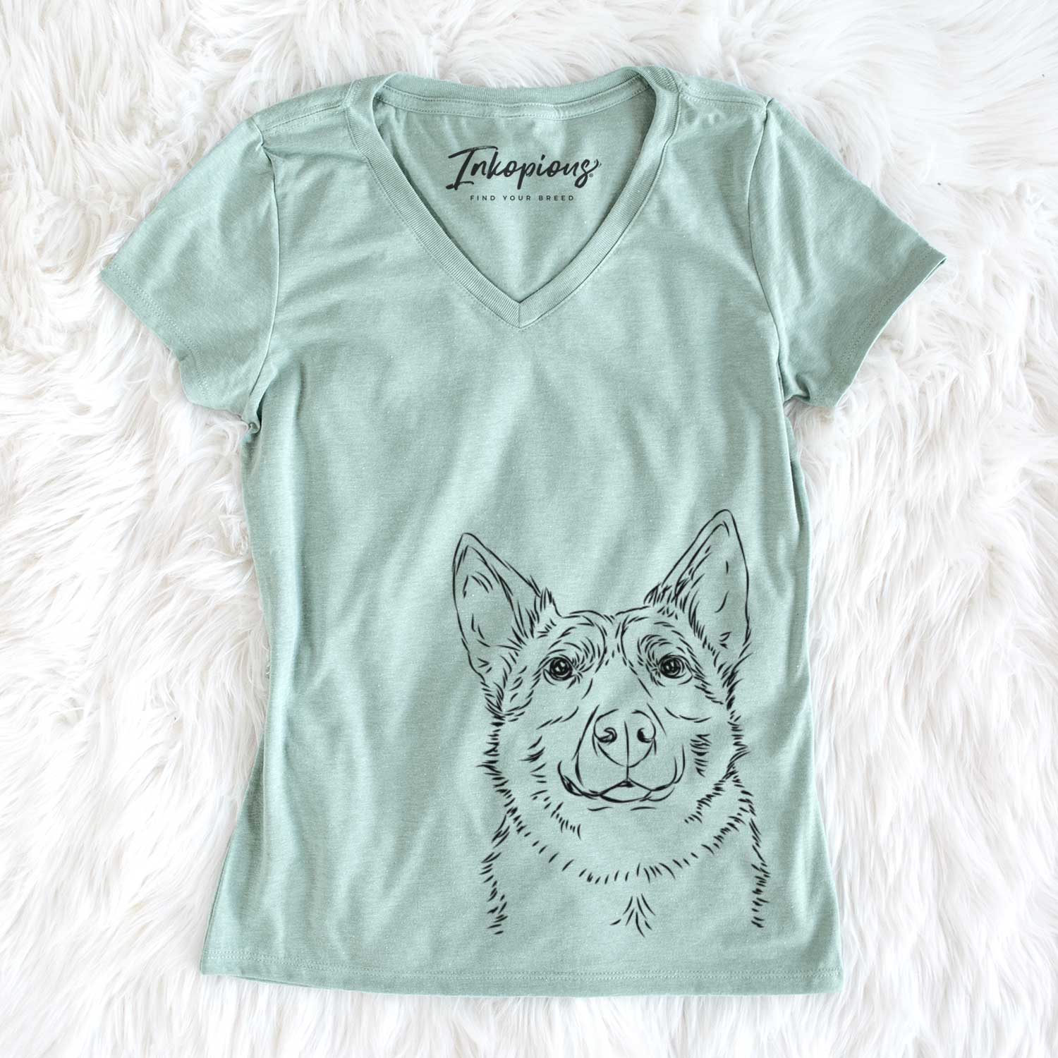 Bare Austin the Heeler - Women's V-neck Shirt