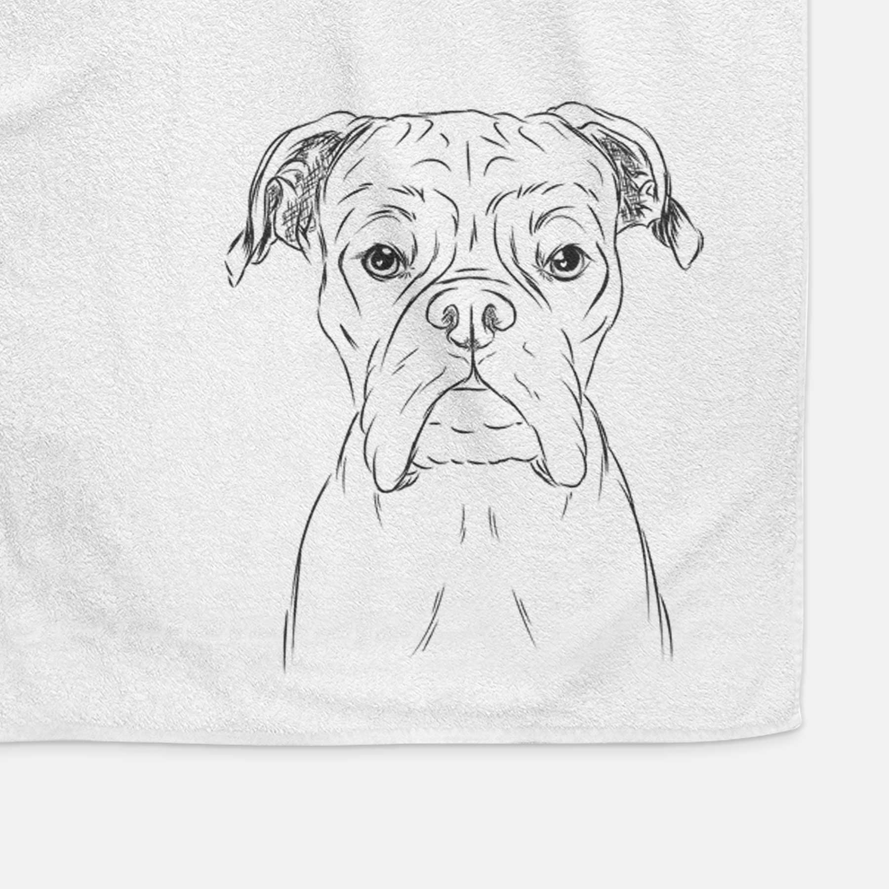 Axel the Boxer Decorative Hand Towel