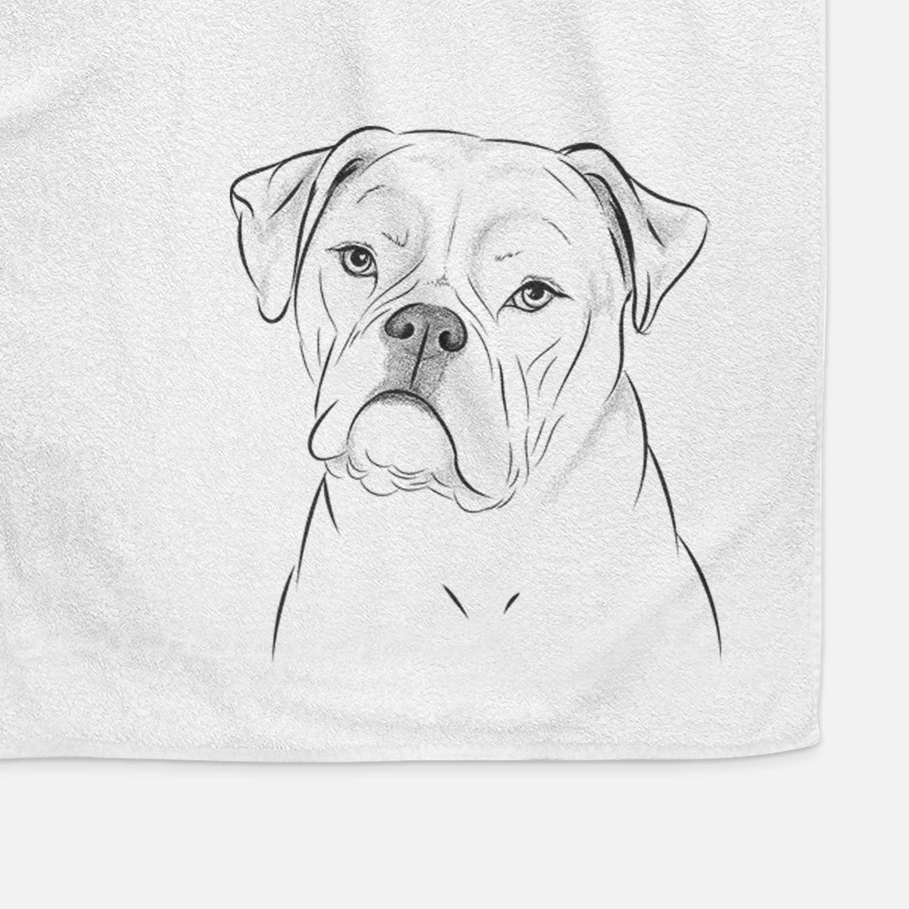 Babe the AmericanBulldog Decorative Hand Towel