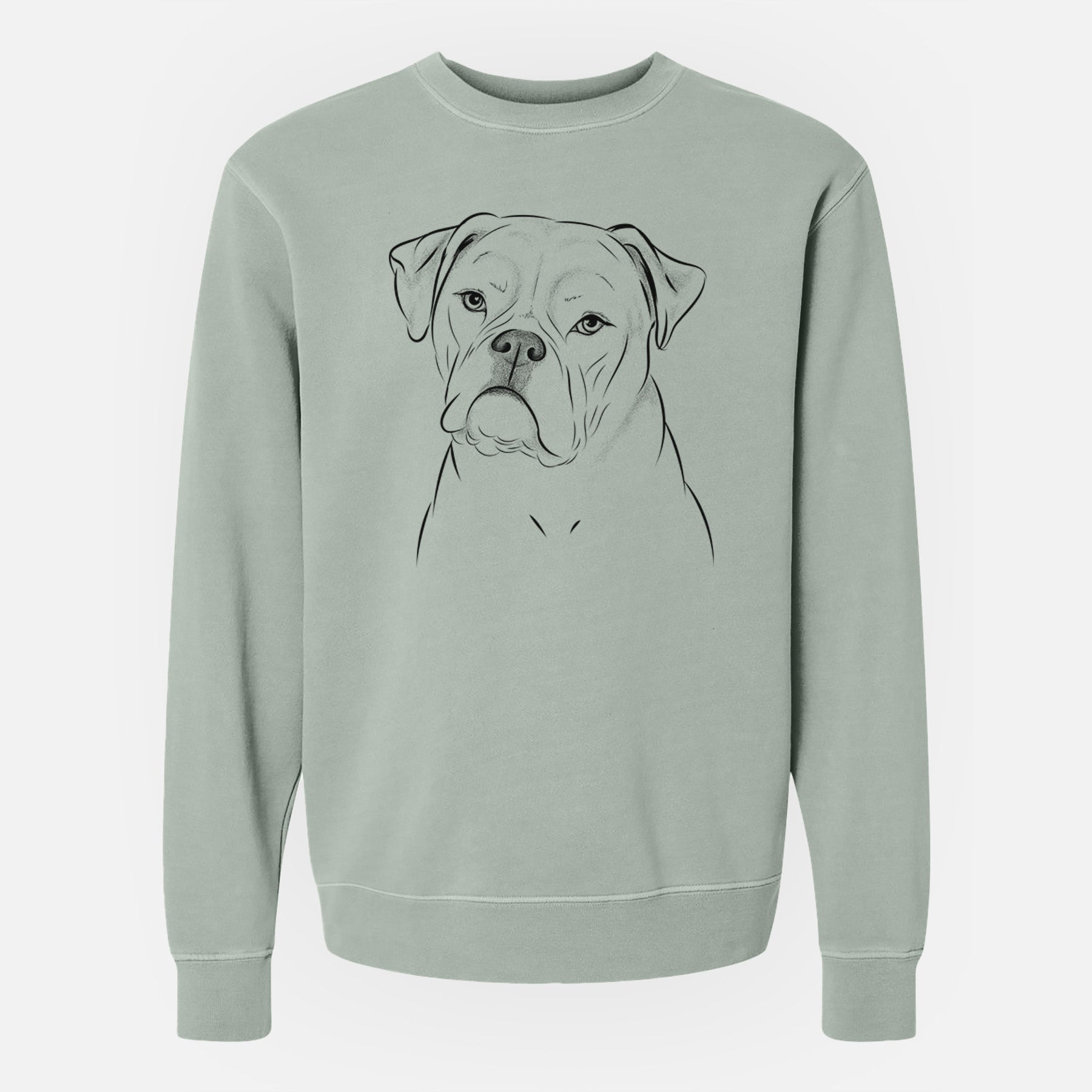 Bare Babe the AmericanBulldog - Unisex Pigment Dyed Crew Sweatshirt