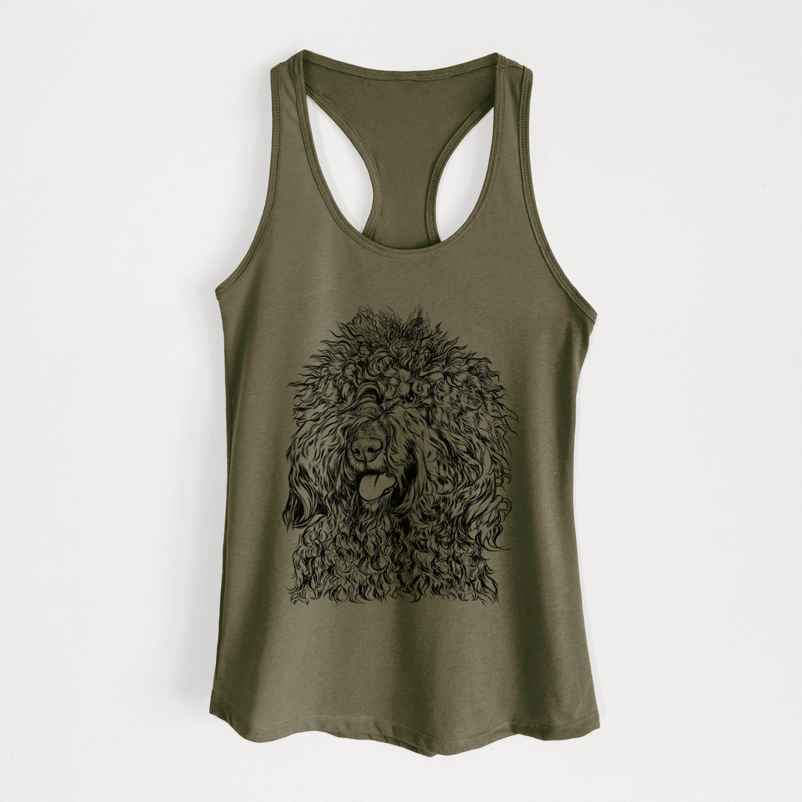 Babs the Barbet - Women's Racerback Tanktop