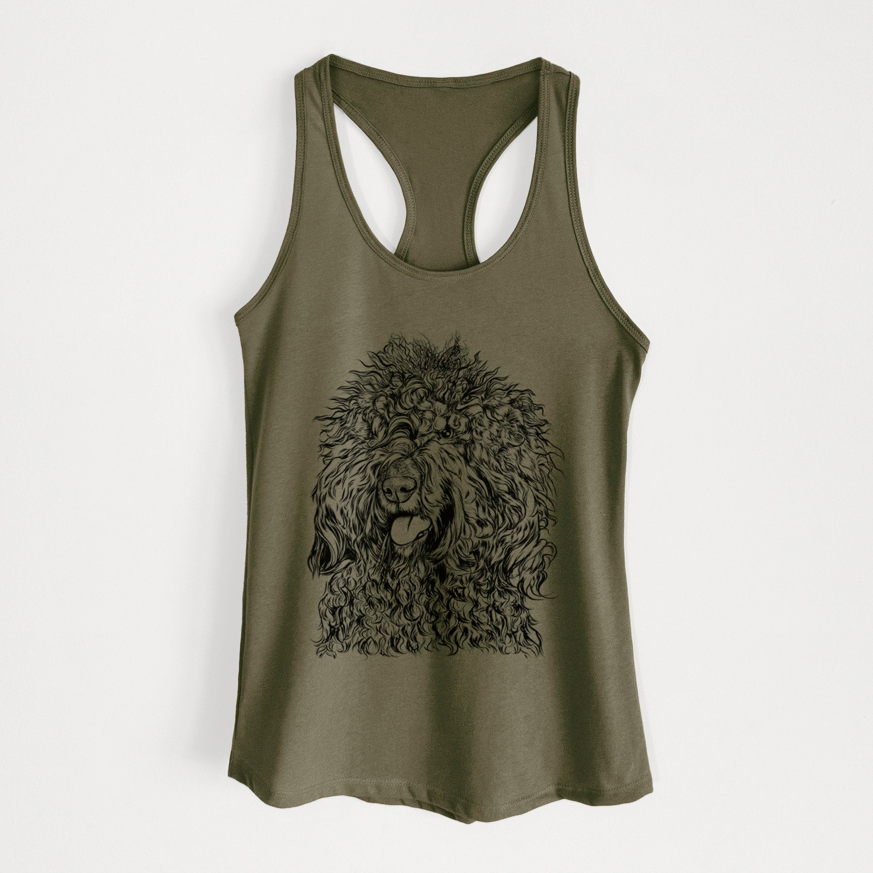 Babs the Barbet - Women's Racerback Tanktop