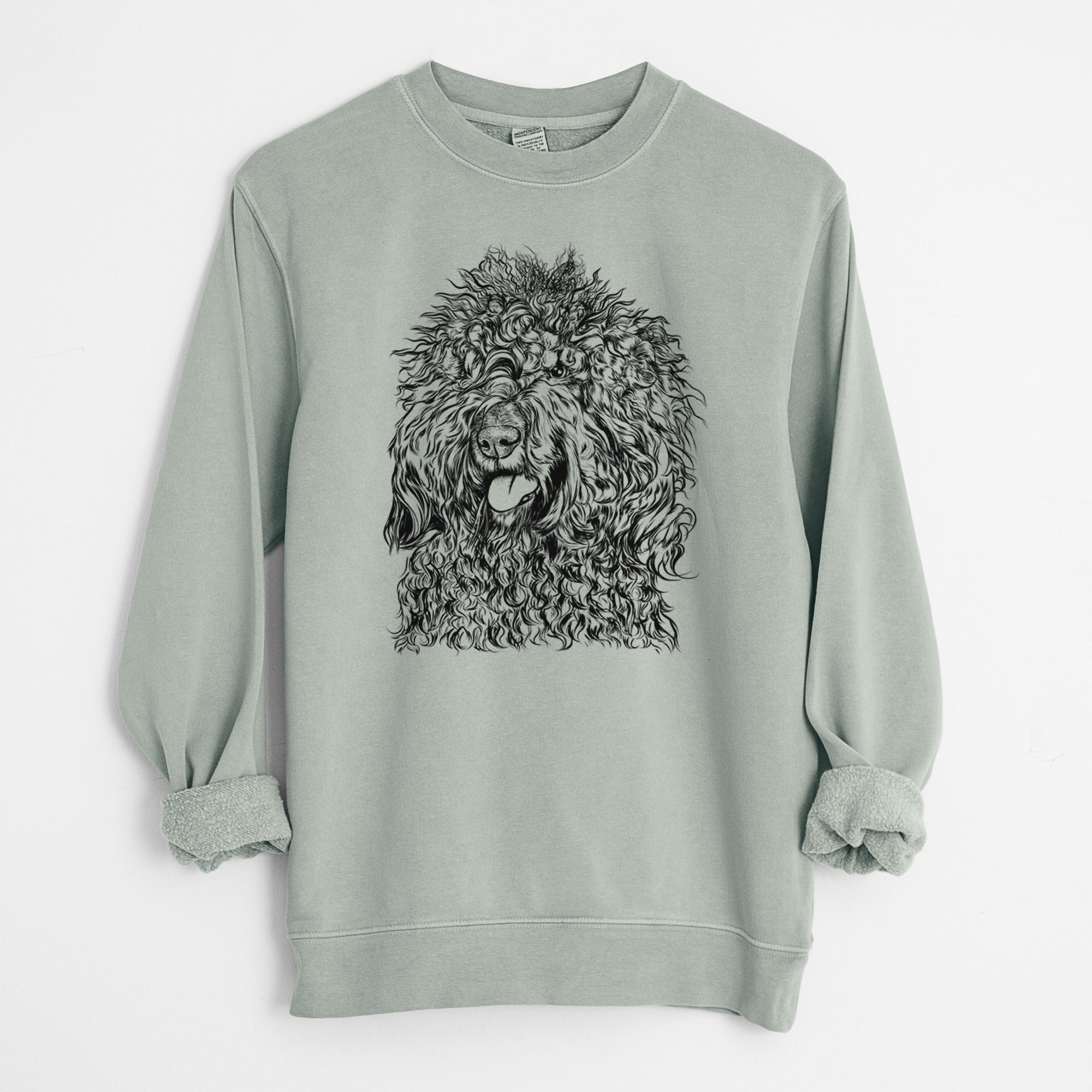 Bare Babs the Barbet - Unisex Pigment Dyed Crew Sweatshirt