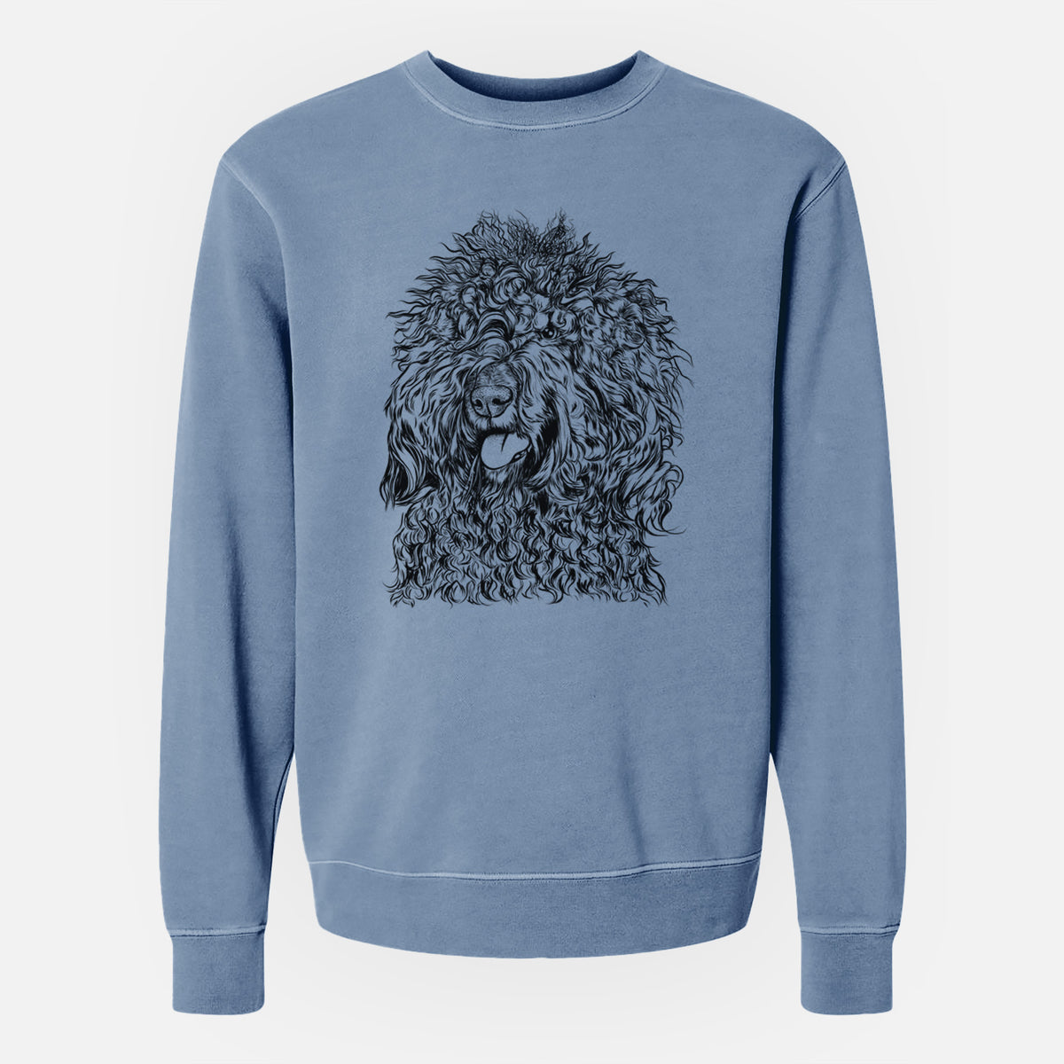 Bare Babs the Barbet - Unisex Pigment Dyed Crew Sweatshirt