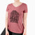 Bare Babs the Barbet - Women's V-neck Shirt