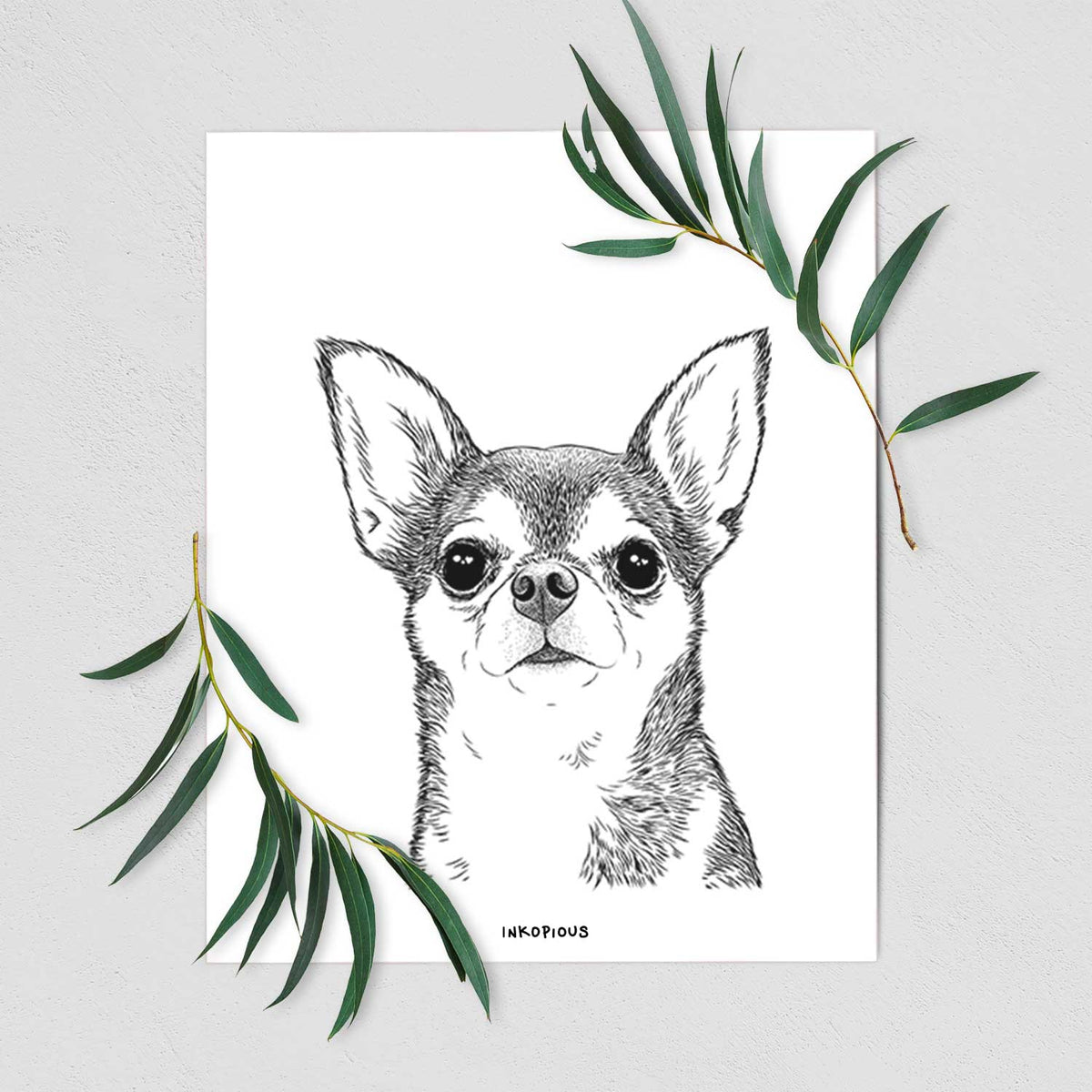Baby the Chihuahua Art Print