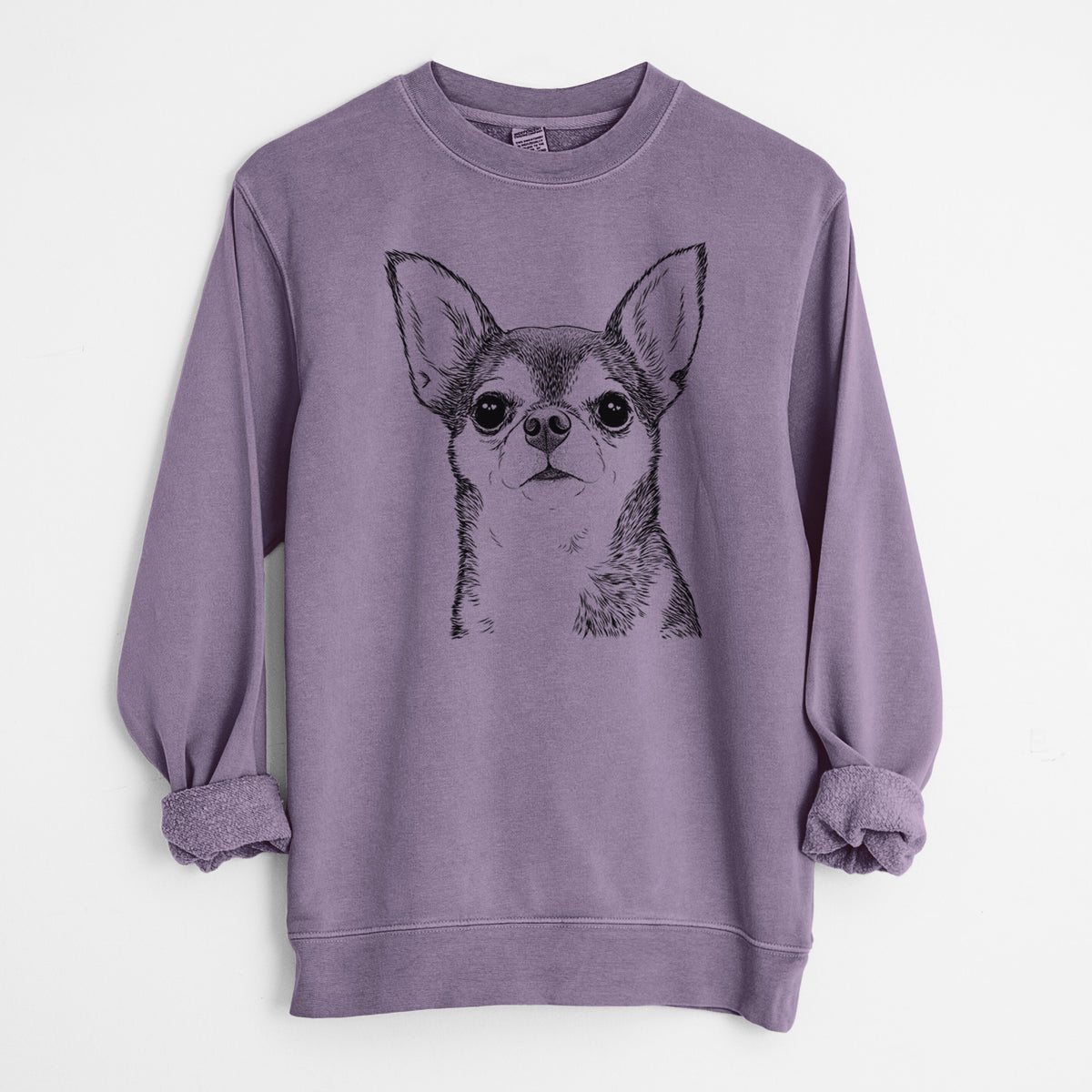 Bare Baby the Chihuahua - Unisex Pigment Dyed Crew Sweatshirt