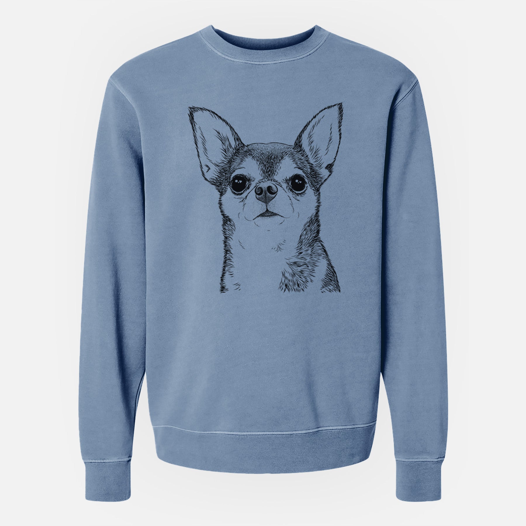 Bare Baby the Chihuahua - Unisex Pigment Dyed Crew Sweatshirt