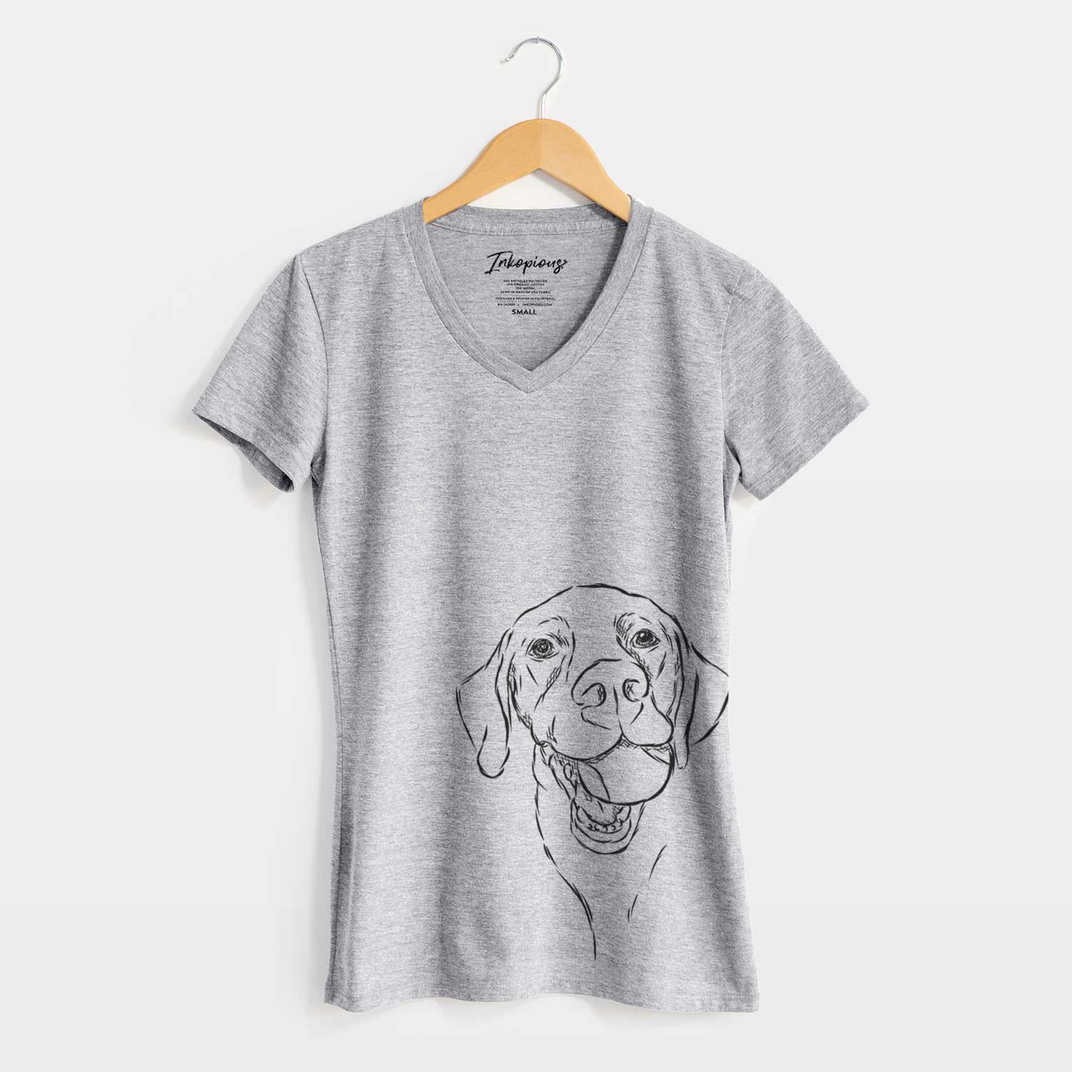 Bare Bailey the Labrador Retriever - Women's V-neck Shirt