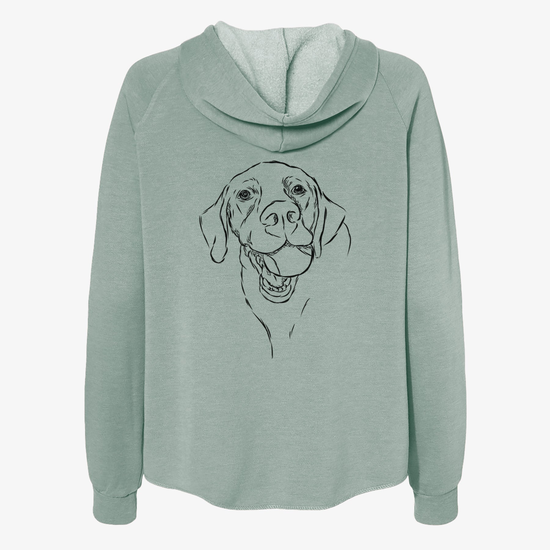 Bailey the Labrador Retriever - Women's Cali Wave Zip-Up Sweatshirt